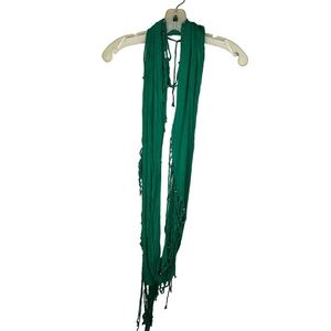 Steve Madden Green Fringe Infinity‎ Scarf